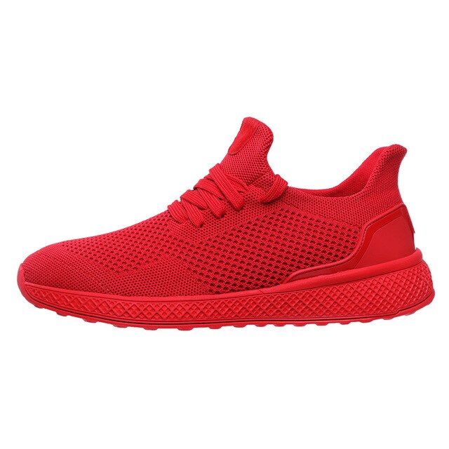 Men Running Shoes Breathable Trainers Sneakers Lace-up Athletic Zapatos Outdoor Walking Shoes Basket Homme Leisure Footwear