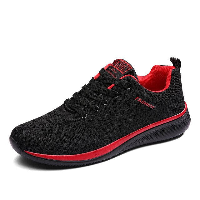 Men Running Shoes Breathable Trainers Sneakers Lace-up Athletic Zapatos Outdoor Walking Shoes Basket Homme Leisure Footwear