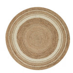Natural quality Jute handmade knitted living room rug, round shaped decorative bedside carpet ,cool mat for summer