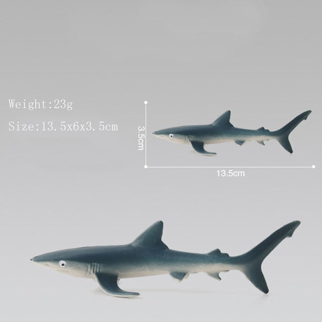 Ocean Sea Life Simulation Animal Model Sets Shark Whale Turtle Crab Dolphin Action Toys Figures Kids Educational Collection Gift