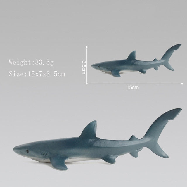 Ocean Sea Life Simulation Animal Model Sets Shark Whale Turtle Crab Dolphin Action Toys Figures Kids Educational Collection Gift