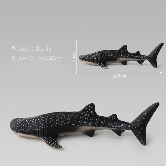 Ocean Sea Life Simulation Animal Model Sets Shark Whale Turtle Crab Dolphin Action Toys Figures Kids Educational Collection Gift