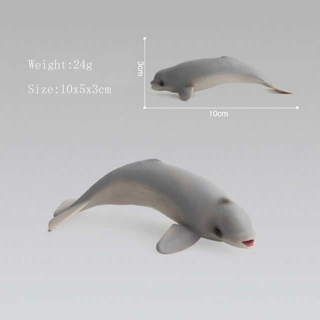 Ocean Sea Life Simulation Animal Model Sets Shark Whale Turtle Crab Dolphin Action Toys Figures Kids Educational Collection Gift
