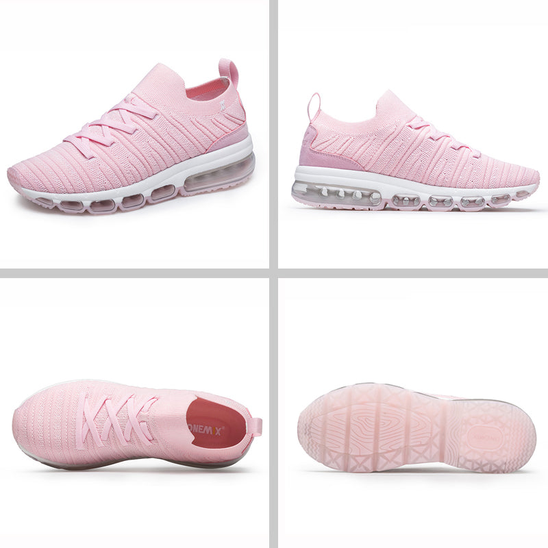 ONEMIX Sneakers Women Tennis Shoes 2019 Summer Comfortable Knitted Vamp Air Trainer Fashion Ladies Sport Fitness Shoe Big Size43