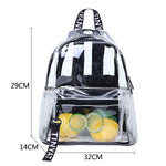 TINYAT Clear PVC Women Backpack Transparent Fashion Solid Backpack Travel School Backpack Bag for Teenage Girls Mochila Children