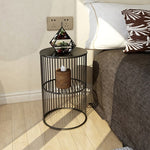 High Quality Nordic Small Marble Coffee Table Side Table Corner Living Room Round Tea Table Simple Modern Bedside Table