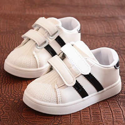 Children Shoes Girls Boys Sneakers Shoes Antislip Soft Bottom Comfortable Kids Sneaker Toddler Casual Flat Sports white Shoes