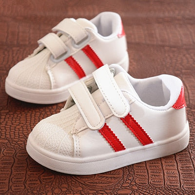 Children Shoes Girls Boys Sneakers Shoes Antislip Soft Bottom Comfortable Kids Sneaker Toddler Casual Flat Sports white Shoes