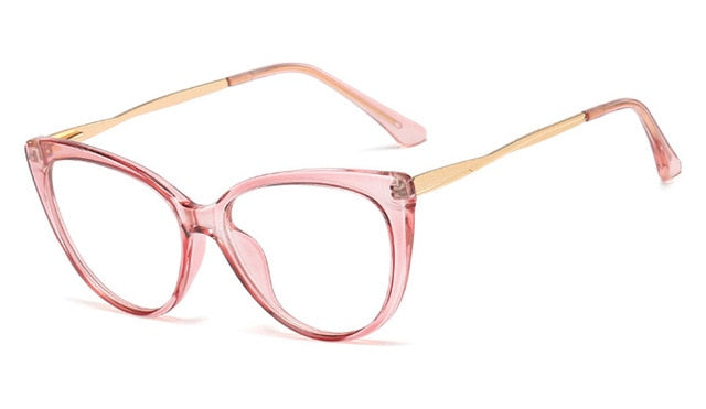 Peekaboo red leopard retro cat eye glasses frames for women half metal ladies optical glasses transparent fashion accessories