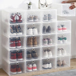 AJ shoe box high-top basketball shoes dustproof storage box with hard material 2 packs heightened clamshell aj transparent shoes