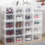 AJ shoe box high-top basketball shoes dustproof storage box with hard material 2 packs heightened clamshell aj transparent shoes