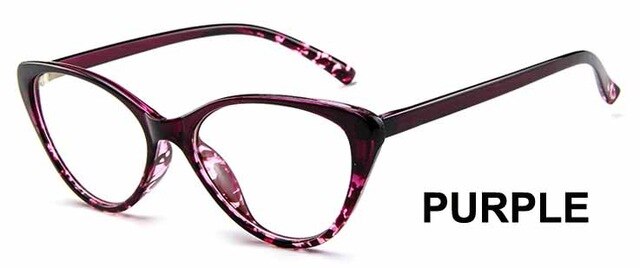 Spectacle frame Black Cat Eye Glasses Frame Women brand Clear Lens Eyewear frames Ladies Myopia Nerd Red eyeglasses frame