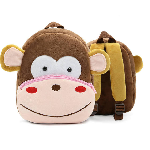 New Kawaii Stuffed Plush Kids Baby Toddler School Bags Backpack Kindergarten Schoolbag for Girls Boys 3D Cartoon Animal Backpack