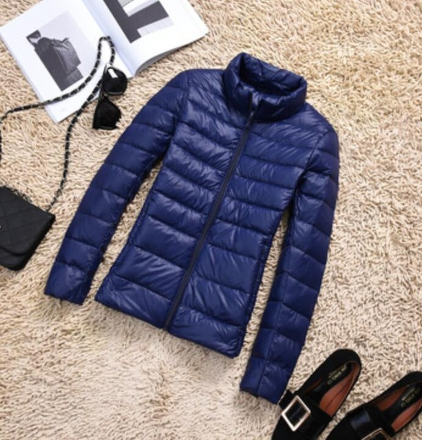 2019 New Brand 90% White Duck Down Jacket Women Autumn Winter Warm Coat Lady Ultralight Duck Down Jacket Female Windproof Parka