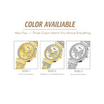 MISSFOX Butterfly Women Watches Luxury Brand Big Diamond 18K Gold Watch Waterproof Special Bracelet Expensive Ladies Wrist Watch