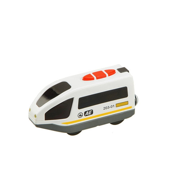 Kids Electric Train Toys Set Train Diecast Slot Toy Fit for Standard Wooden Train Track Railway