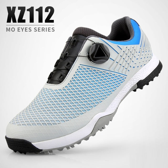 2019 Mens Golf Shoes Waterproof Sports Shoes Rotating Knobs Buckle Golf Sneakers Mens Anti-slip Golf Training Sneakers New