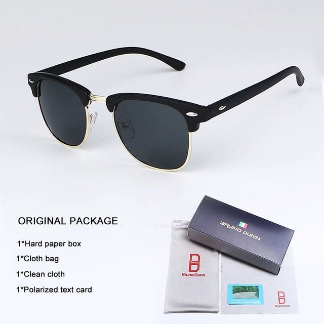 Bruno Dunn Sunglasses Men Women polarized Brand Design Sun Glasses Oculos masculino feminino sol lunette de soleil femme Ray