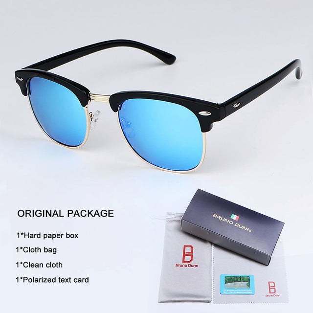 Bruno Dunn Sunglasses Men Women polarized Brand Design Sun Glasses Oculos masculino feminino sol lunette de soleil femme Ray