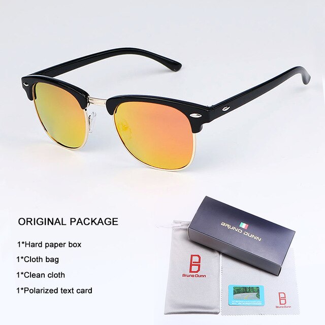 Bruno Dunn Sunglasses Men Women polarized Brand Design Sun Glasses Oculos masculino feminino sol lunette de soleil femme Ray