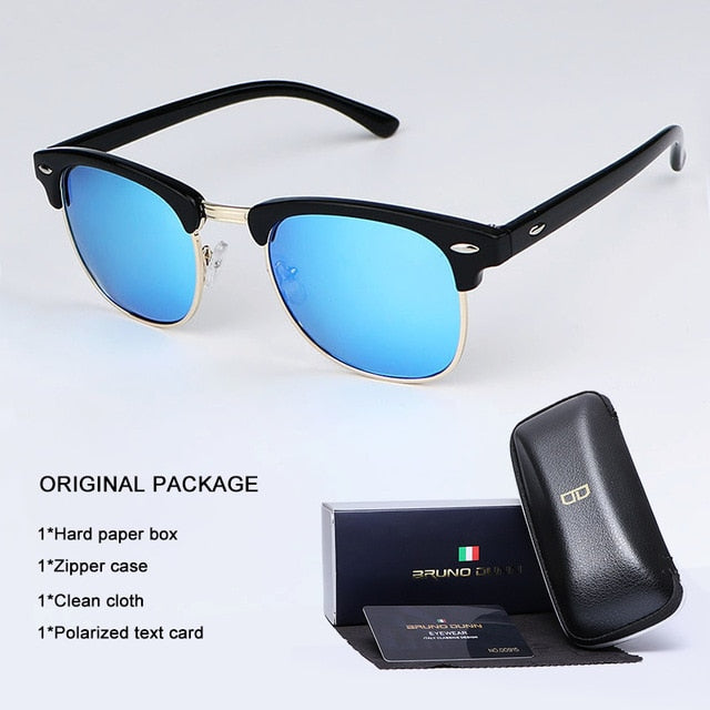 Bruno Dunn Sunglasses Men Women polarized Brand Design Sun Glasses Oculos masculino feminino sol lunette de soleil femme Ray