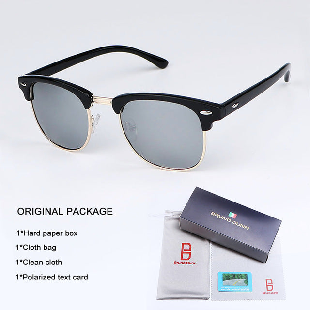 Bruno Dunn Sunglasses Men Women polarized Brand Design Sun Glasses Oculos masculino feminino sol lunette de soleil femme Ray