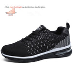 Air Cushion Shoes Men Running Sneakers Breathable Unisex Trainers Men Slip On Wear-resistant Sports Knit Workout Athletic Shoes