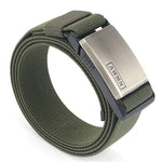 2020 Fashion Nylon Belt Metal Magnetic Buckle Adjustable Belts For Men Military Combat Elastic Belts High Quality Wear-resistant