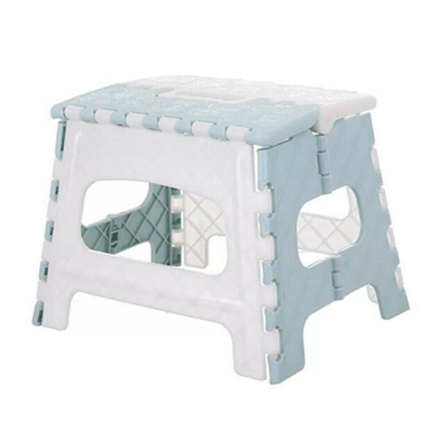 New Fashion Foldable Step Stool Multi Purpose Ottomans Home Kitchen Bedroom Easy Plastic Storage Practical Convenient to Carry