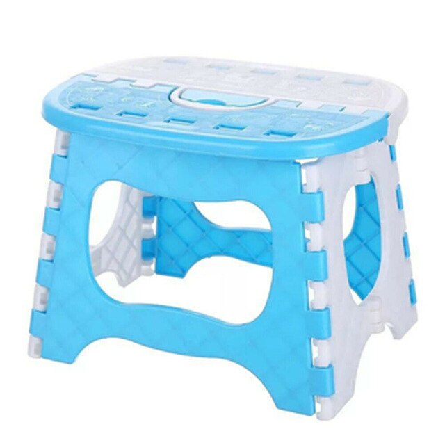 New Fashion Foldable Step Stool Multi Purpose Ottomans Home Kitchen Bedroom Easy Plastic Storage Practical Convenient to Carry