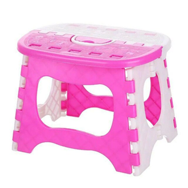 New Fashion Foldable Step Stool Multi Purpose Ottomans Home Kitchen Bedroom Easy Plastic Storage Practical Convenient to Carry