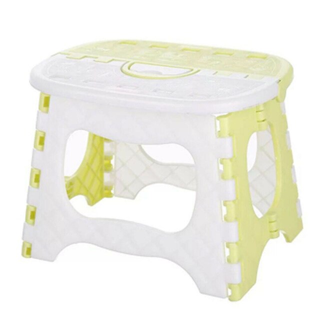 New Fashion Foldable Step Stool Multi Purpose Ottomans Home Kitchen Bedroom Easy Plastic Storage Practical Convenient to Carry