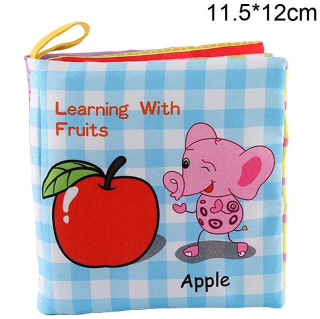 Baby Cloth Book Children Kids Educational Toys Soft Fabric Cartoon Early Learning Story Book Study Toys DS19