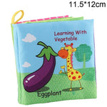Baby Cloth Book Children Kids Educational Toys Soft Fabric Cartoon Early Learning Story Book Study Toys DS19