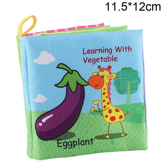 Baby Cloth Book Children Kids Educational Toys Soft Fabric Cartoon Early Learning Story Book Study Toys DS19