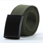 Solid Nylon Metal Belts Men Automatic Buckle Army Military Tactical Combat Canvas Belt Male Strap Waistband for Pants