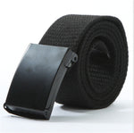 Solid Nylon Metal Belts Men Automatic Buckle Army Military Tactical Combat Canvas Belt Male Strap Waistband for Pants
