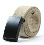 Solid Nylon Metal Belts Men Automatic Buckle Army Military Tactical Combat Canvas Belt Male Strap Waistband for Pants