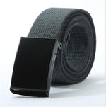 Solid Nylon Metal Belts Men Automatic Buckle Army Military Tactical Combat Canvas Belt Male Strap Waistband for Pants