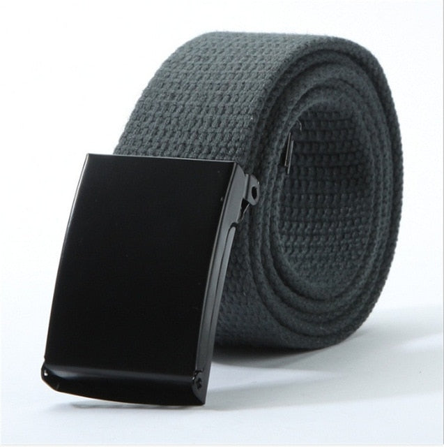 Solid Nylon Metal Belts Men Automatic Buckle Army Military Tactical Combat Canvas Belt Male Strap Waistband for Pants