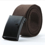 Solid Nylon Metal Belts Men Automatic Buckle Army Military Tactical Combat Canvas Belt Male Strap Waistband for Pants