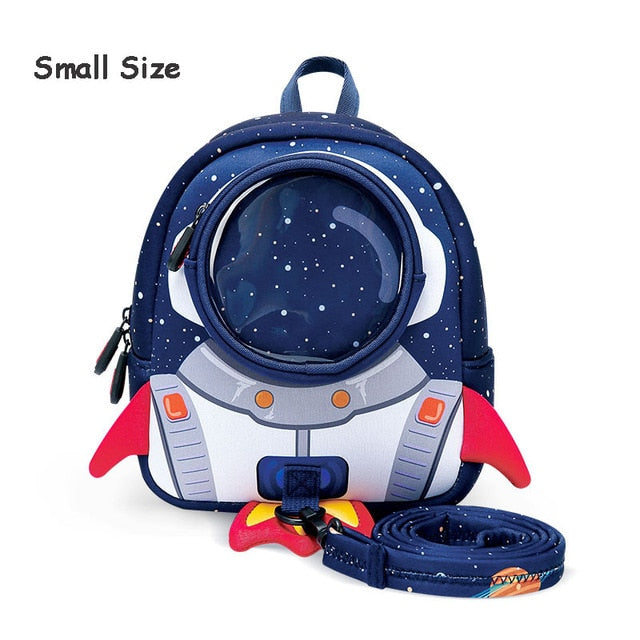 3D Rockets Anti-lost School Bags For Girls Cartoon high-grade Toy Boys Backpack Kindergarten Bags Children's Gifts For Age 1-6