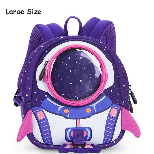 3D Rockets Anti-lost School Bags For Girls Cartoon high-grade Toy Boys Backpack Kindergarten Bags Children's Gifts For Age 1-6