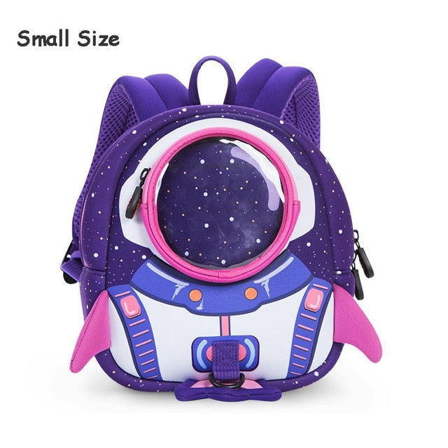 3D Rockets Anti-lost School Bags For Girls Cartoon high-grade Toy Boys Backpack Kindergarten Bags Children's Gifts For Age 1-6