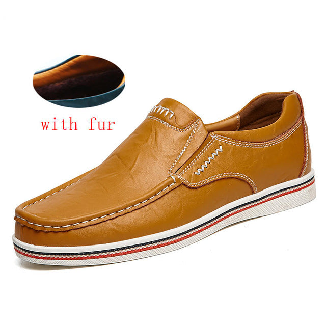 CcharmiX Brand Minimalist Design Split Leather Men Dress Shoes Hot Sell Mens British Style Boat Shoes Big Size Driving Man Flats