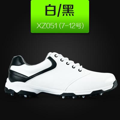 New Waterproof Breathable Patent Design Men Outdoor Sport Shoes Anti-Skid Light Good Grip Comfortable Leather Golf Shoes AA10092