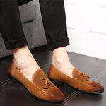 genuine leather shoes men formal tassel loafers mens dress shoes men suit office elegant shoes men wedding mocassin homme 698