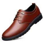 British Men Dress Shoes Spring Autumn Male Leather Flats Business Casual Mans Footwear Round Toe Lace Up Derby Shoes With Fur