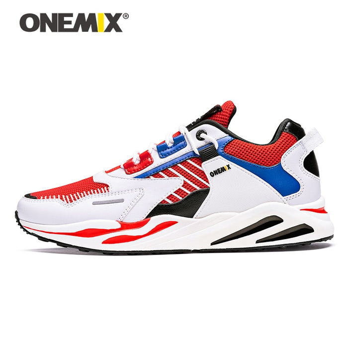 ONEMIX 2020 Men Sneakers Lightweight Breathable Lace-up Adult Male Outdoor Athletic Casual Training Retro Running Jogging Shoes