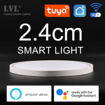 Modern LED Smart Ceiling Light Home Lighing WiFi Tuya App AI Voice Control Ultrathin Surface Mounting Ceiling Lamp